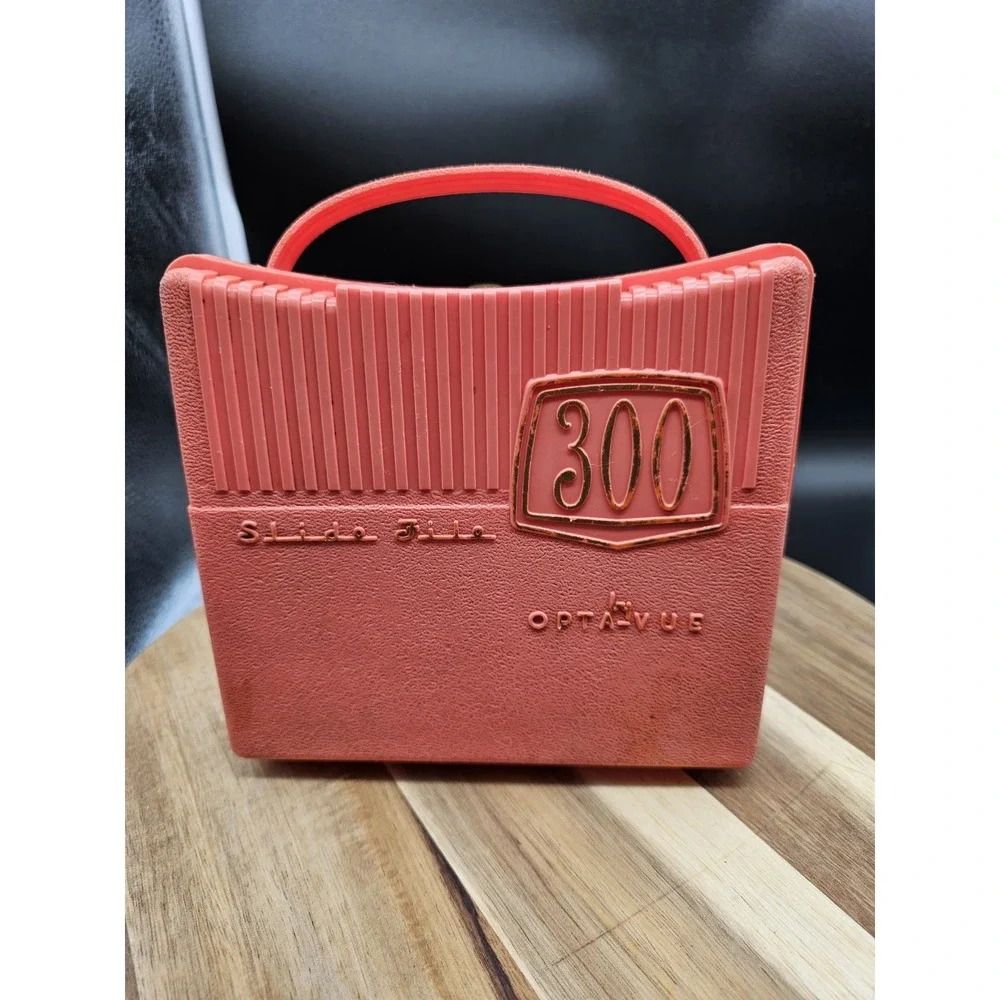 Opta-Vue Slide File 300  Carry Case With Personal Collection Slides Of‎ Italy
